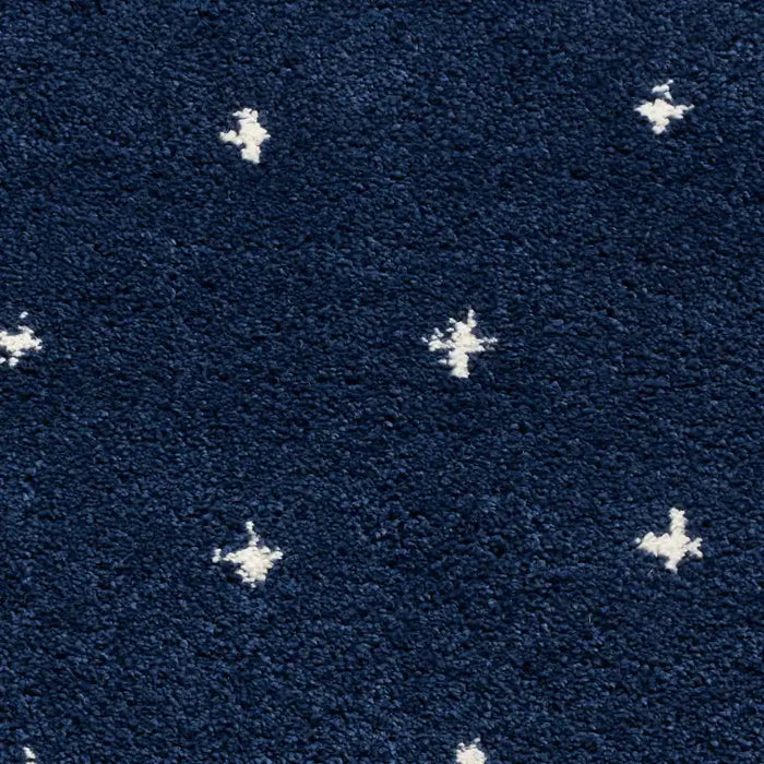Think Rugs boho a475 navy Blue, Navy Living Room Geometric Rug.
