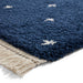 Think Rugs boho a475 navy Blue, Navy Living Room Geometric Rug.