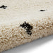 Think Rugs boho a475 white black Black, Ivory Living Room Geometric Rug.
