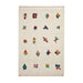 Think Rugs boho a808 multi Ivory, Multicoloured Living Room Geometric Rug.