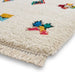 Think Rugs boho a808 multi Ivory, Multicoloured Living Room Geometric Rug.