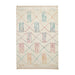 Think Rugs boho a814 multi Ivory, Multicoloured Living Room Geometric Rug.
