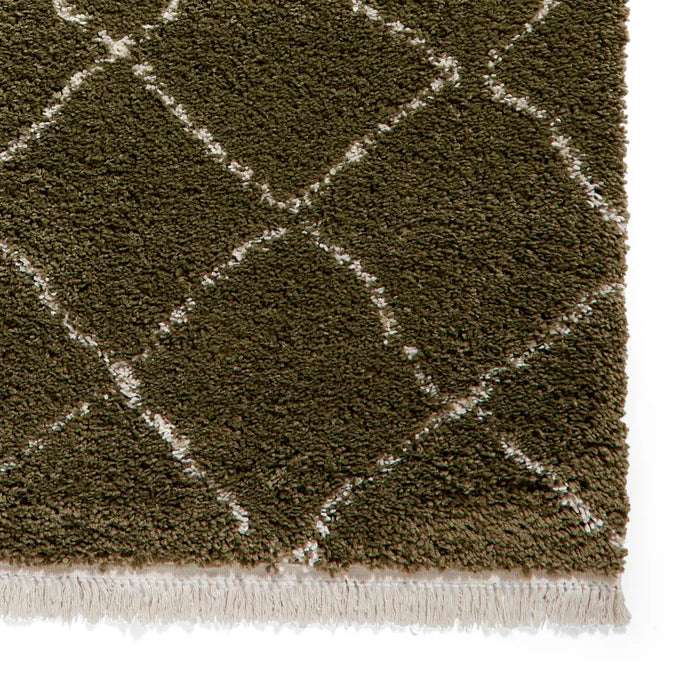 Boho 5413 Green Berber Rug