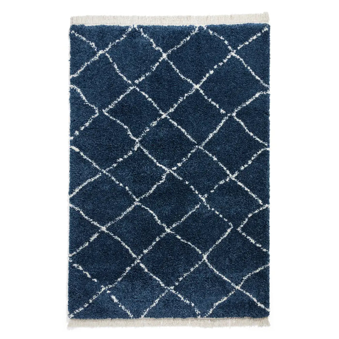 Boho 5413 Navy Berber Rug