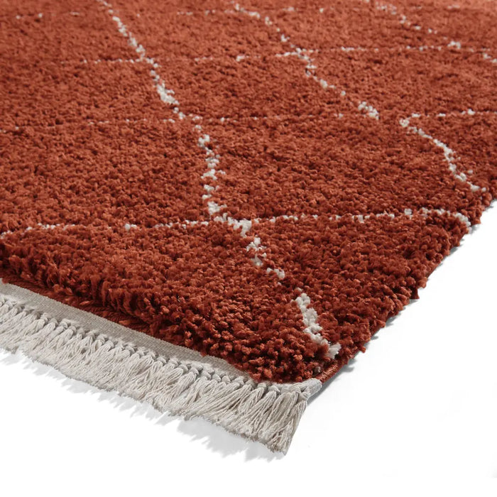 Boho 5413 Rust Berber Rug