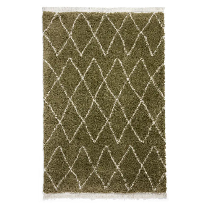 Boho 8280 Green Berber Rug