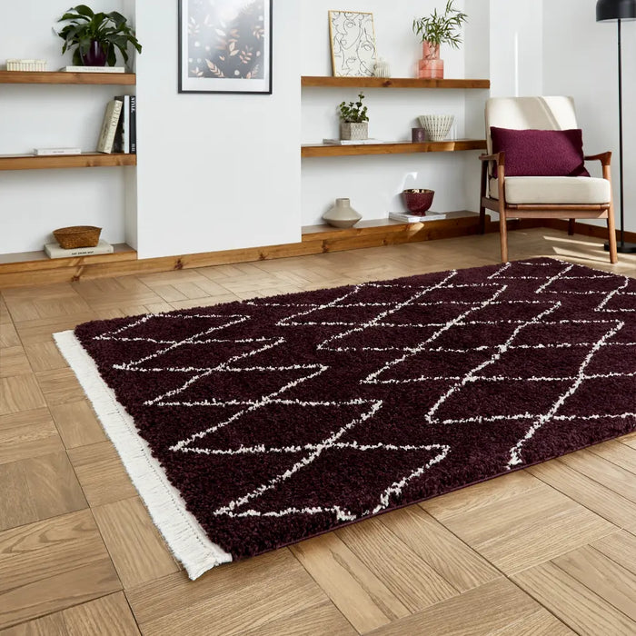 Boho 8280 Purple Berber Rug