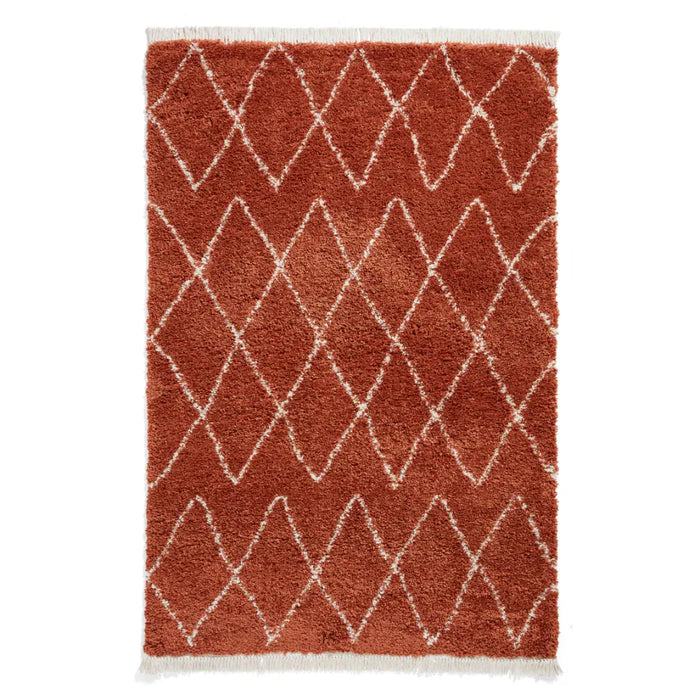 Boho 8280 Rust Berber Rug