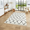 Boho 8280 White/Black Berber Rug