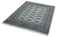 Asiatic bokhara light blue Blue Living Room Wool Rug.