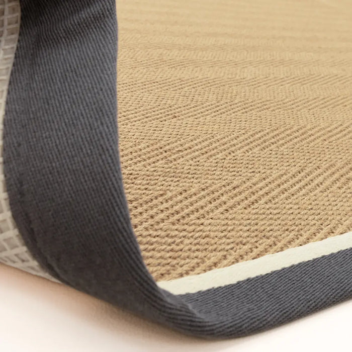 Bordo Herringbone Slate Cream