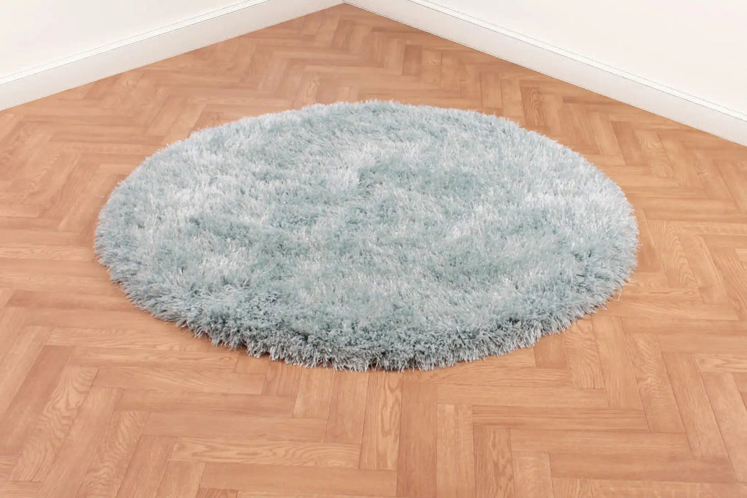 URCO boston duck egg Blue Living Room Shaggy Rug.