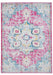 Think Rugs boston g0532 fuchsia blue Blue, Pink Living Room Moroccan Rug.