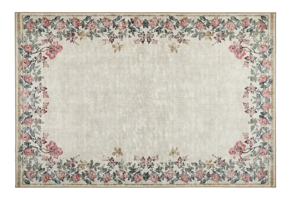 Hug Rug Eco-Washable Botanical Border