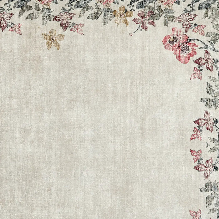 Hug Rug Eco-Washable Botanical Border 120X185 Multicoloured Rug ...