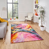 Think Rugs brooklyn 13800 multi Multicoloured, Pink Living Room  Rug.