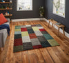 Think Rugs brooklyn 21830 grey multi Grey, Multicoloured Living Room  Rug.