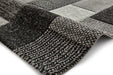 Think Rugs brooklyn 21830 grey black Grey, Black Living Room  Rug.