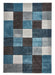 Think Rugs brooklyn 646 blue grey Blue, Grey Living Room  Rug.