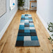 Think Rugs brooklyn 646 blue grey Blue, Grey Living Room  Rug.