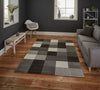 Think Rugs brooklyn 646 grey Grey Living Room  Rug.