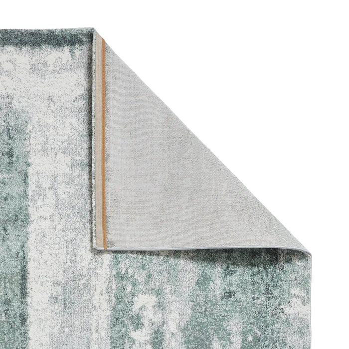 Think Rugs brooklyn 8595 ivory green Green, Ivory Living Room  Rug.