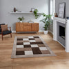 Think Rugs brooklyn brk04 beige Beige Living Room  Rug.