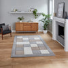Think Rugs brooklyn brk04 grey beige Grey, Beige Living Room  Rug.
