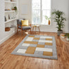 Think Rugs brooklyn brk04 grey yellow Grey, Yellow Living Room  Rug.