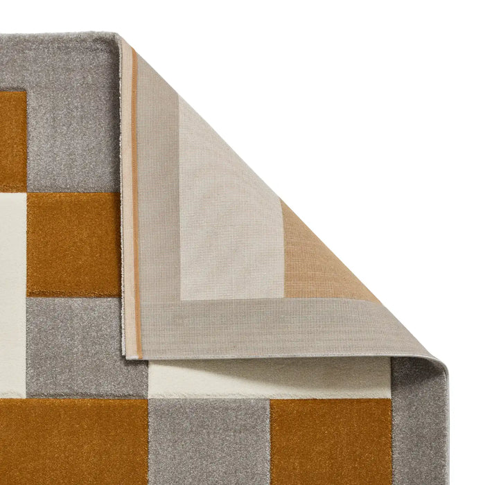 Think Rugs brooklyn brk04 grey yellow Grey, Yellow Living Room  Rug.