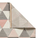 Think Rugs brooklyn brk15 grey rose Grey, Pink Living Room  Rug.