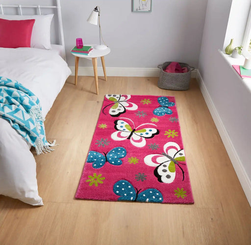 Think Rugs brooklyn kids 772 pink Pink Bedroom   Rug.