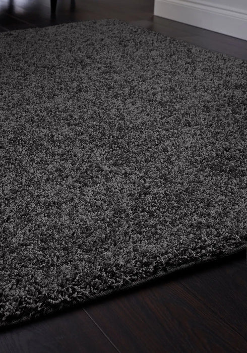 My Mats buddy charcoal Grey Living Room Shaggy Rug.