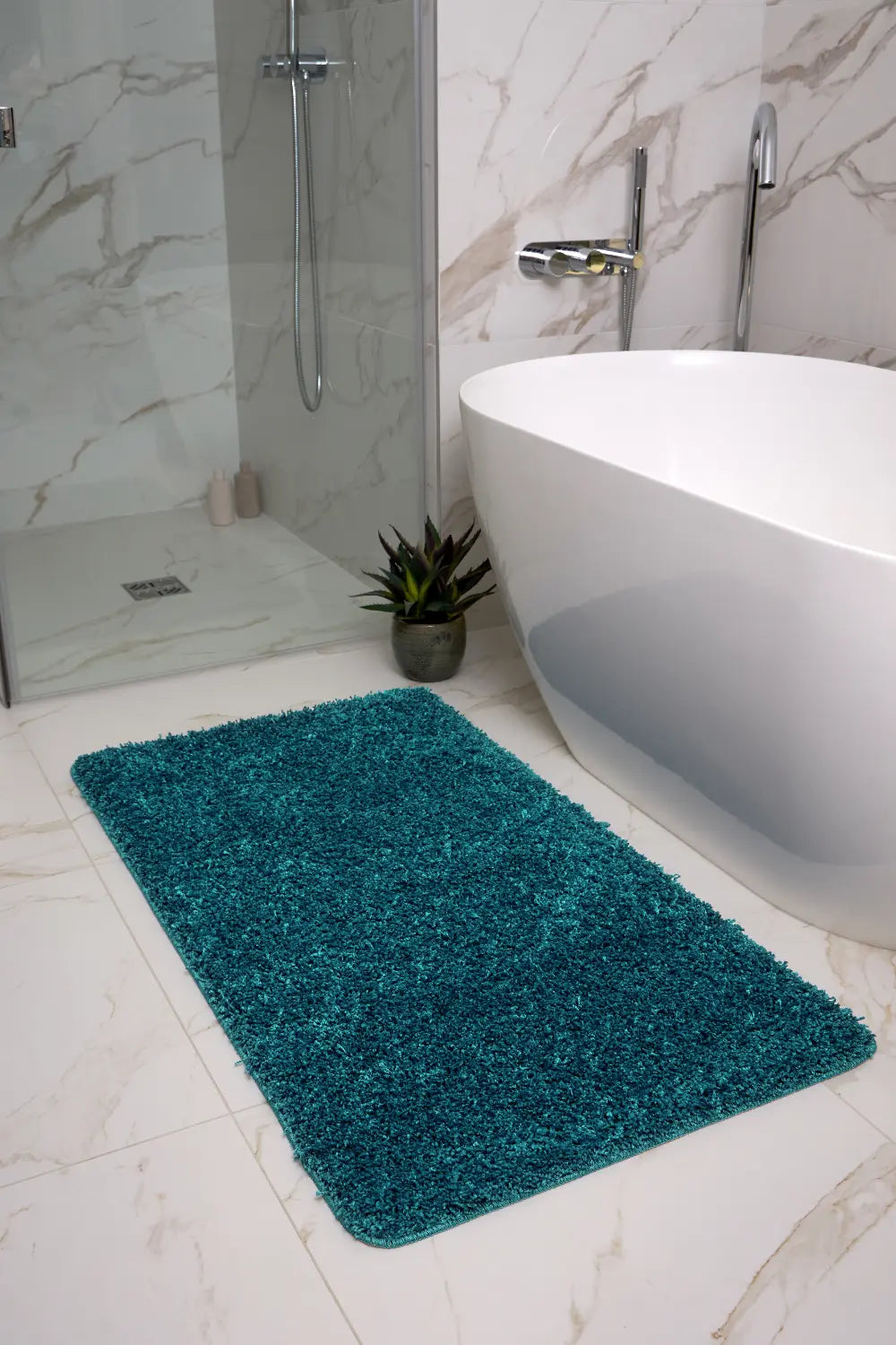 Buddy Bath Mat Teal Blue Rug — RugsDirect Online