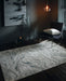 Clarke & Clarke lavico charcoal Grey Living Room  Rug.