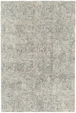 Asiatic camden black and white Black, Ivory Living Room Geometric Rug.