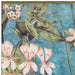 Clarke & Clarke passiflora kingfisher Blue, Multicoloured Living Room Floral Rug.