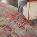 Nourison celestial ces13 pink multi Multicoloured, Pink Living Room  Rug.