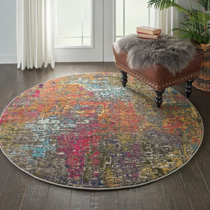 Light Sunset Rug Nourison | Celestial Sunset Rug | Hard-wearing & Durable — RugsDirect ...