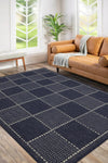 FLATWEAVE GEL Check Navy