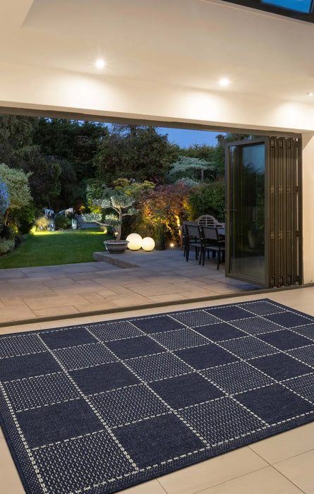 FLATWEAVE GEL Check Navy