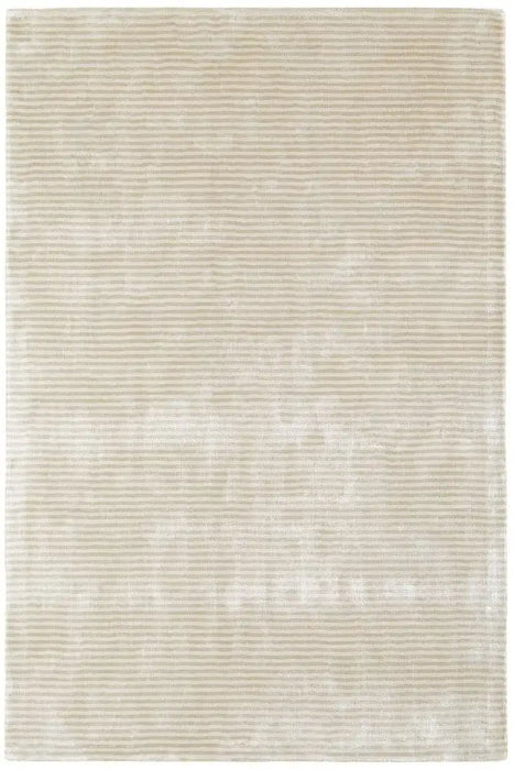 Asiatic chrome stripe putty Beige Living Room Striped Rug.