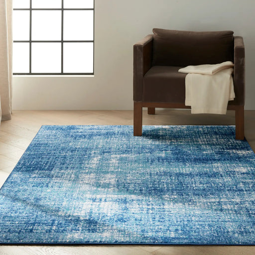 Calvin Klein ck001 river flow rfv02 teal ivory blue Blue, Ivory, Teal Living Room Floral Rug.