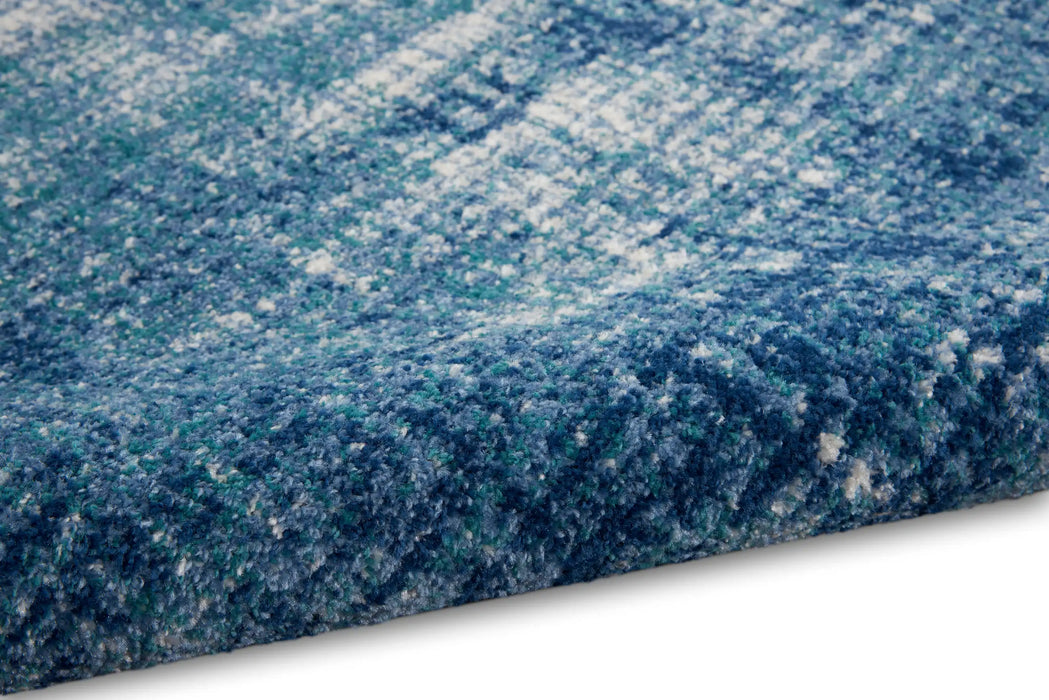 Calvin Klein ck001 river flow rfv02 teal ivory blue Blue, Ivory, Teal Living Room Floral Rug.