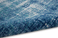 Calvin Klein ck001 river flow rfv02 teal ivory blue Blue, Ivory, Teal Living Room Floral Rug.