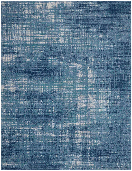 Calvin Klein ck001 river flow rfv02 teal ivory blue Blue, Ivory, Teal Living Room Floral Rug.
