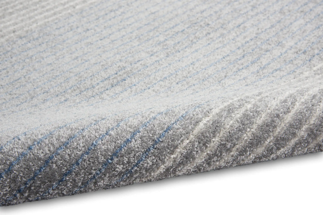 Calvin Klein ck001 river flow rfv06 grey Grey Living Room Floral Rug.