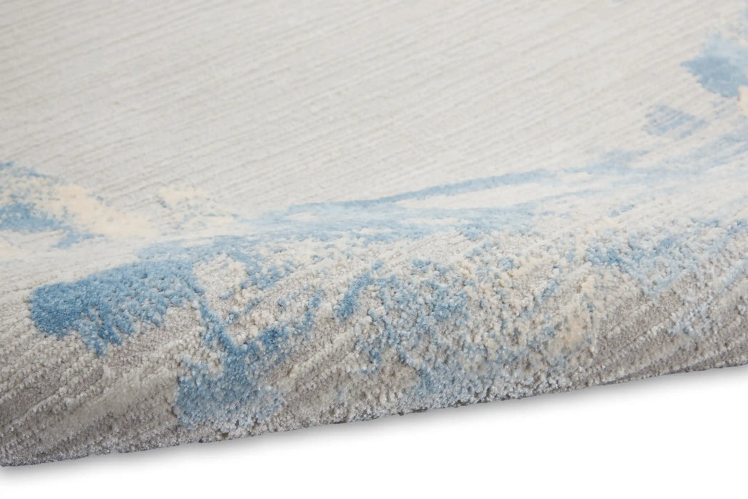Calvin Klein ck005 enchanting ech01 grey sky Blue, Grey Living Room  Rug.