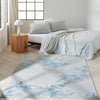 Calvin Klein ck005 enchanting ech01 grey sky Blue, Grey Living Room  Rug.