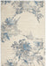 Calvin Klein ck005 enchanting ech01 ivory grey blue Blue, Grey, Ivory, Multicoloured Living Room  Rug.